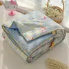 Funda de edredón de gasa arrugada lavada al agua Clase A Verano Fresco Edredón de verano doble Edredón para siesta en dormitorio Edredón para aire acondicionado Edredón de promoción de ventas para eventos