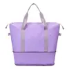Bolsa de Viaje Portátil Elegante a Cuadros Ligera Bolsa Deportiva de Fitness Gran Capacidad Bolsa para Hospital de Maternidad Bolsa de Equipaje Expandible