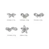 Accesorios para Uñas con Circonita Brillante, Moño, Corazón, Estrella Radiante, Flor de Cinco Pétalos, Productos Terminados Hechos a Mano, Decoraciones para Uñas con Pedrería Apilada