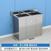 Lavabo de Acero Inoxidable Médico de un Solo y Doble Fregadero Lavamanos de Pie por Inducción para Quirófano Lavabo de Purificación para Laboratorio