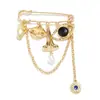 Broche de Borlas Exageradas para Ojos, Nariz y Boca Estilo Dulce y Divertido Elemento de Rasgos Faciales Pin Ceñidor de Cintura Accesorio de Ropa para Mujer