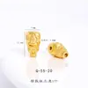 Color Fuerte que Conserva Arena Dorada Accesorios DIY Cornucopia Estrella de Ocho Puntas Palabra de Bendición Calabaza Agujero Pasante Pulsera Collar Cuentas Espaciadoras para Mujeres