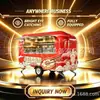 Carrito de café de moda, carrito de snacks, food truck, puesto de comida móvil, carrito de comida hecho a medida