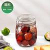 Frasco de vidrio a presión, venta al por mayor, botella de almacenamiento de grado alimenticio para cocina, frasco transparente sellado, frasco de almacenamiento, frasco de almacenamiento para grano grueso