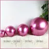 Globos de látex metálicos de 18 pulgadas para decoración de fiestas de cumpleaños, arreglos para bodas, ceremonias de apertura, globos cromados para bodas.