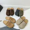 Mules slip-on estilo Birkenstock com sola retrô ultrassuave para mulheres, nova moda outono 2026, chinelos slip-on modernos, preguiçosos, com bico fechado