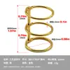 Anillo de tres agujeros de metal para calendarios de escritorio, clip de carpeta de hierro de tres anillos abrible, anillo de tres agujeros para calendario de escritorio en stock