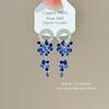 Brincos de Franja Borboleta Colorida com Pedras Preciosas Estilo Palácio Luxo Leve Strass Alto Valor Estilo Floresta Personalidade Moda Gentil Brincos de Tarraxa Femininos
