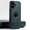 Adecuado para iPhone18Promax Carga Inalámbrica Magsafe Funda de Cuero para Teléfono Móvil Soporte para Coche Cubierta Protectora Magnética