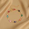 Europa y Estados Unidos comercio exterior pulsera ojo de diablo caliente color amor estilo Ins joyería de mano moda pulsera trébol de cuatro hojas mujer