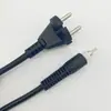 Cable de alimentación de cabezal de herramienta coreano de dos núcleos Enchufe de calibre coreano con cola giratoria de codo recto Salón de belleza