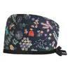 Salón de Belleza Gorro de Operación Masculino Corbata Quirófano Dental Gorro de Quimioterapia Cuidado Médico de Algodón Femenino Gorro de Enfermera Baotou