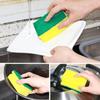 Esponja en forma de I, esponja para lavar platos de alta densidad de estilo alemán, esponja para lavar cuencos, esponja para fregar, almohadilla de limpieza para el hogar