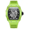Transmisión en Vivo del Nuevo Colorido Estuche Onola Popular Moda Transfronteriza Resistente al Agua Cuarzo Reloj para Hombre con Correa de Silicona Deportivo Reloj para Hombre