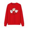 Camiseta de Moletom Redonda com Manga Longa Chiikawa Chiikawa Urso Autodepreciativo Casal Homem e Mulher