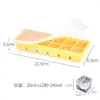 Bandeja de Hielo Grande de Silicona Transfronteriza Molde de Cubitos de Hielo de Grado Alimenticio Molde de Bola de Hielo de Desmoldeo Fácil Congelación Rápida Molde para Hacer Hielo Casero