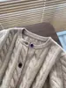 Suéter holgado 100% lana pura para mujer, abrigo corto de otoño/invierno, cárdigan trenzado versátil de cuello redondo grueso, suéter de estilo relajado