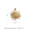 Accesorios de Joyería Transfronterizos Colgante Irregular de Girasol Cadena Versátil para Suéter Accesorios Hecho a Mano DIY Acero Inoxidable