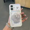 Funda con soporte de elefante linda adecuada para Apple 17 Pro Max, alto valor estético para niñas, 16/15 ventana grande transparente