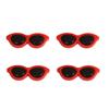 10 Accesorios Redondos de Acrílico para Gafas Preparación de Juguetes de Peluche Hechos a Mano Muñeca Decoraciones Faciales Material