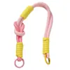Pulsera de Cuerda Personalizada de Moda, Cuerda de Muñeca, Cuerda de Nailon Colorida, Cadena para Teléfono Móvil, Llavero, Accesorios Colgantes de Muñeca para Bolsos de Moda