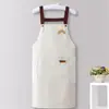 Delantal impermeable y a prueba de aceite, delantal de cocina nuevo y elegante para uso doméstico, uniforme de trabajo, resistente a las manchas, adecuado para restaurantes, ropa de trabajo unisex