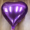 Balão de filme de alumínio 18 polegadas balão em forma de coração decoração de casamento balão de folha de alumínio balão de publicidade balão de hélio atacado