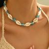 Collar Europeo y Americano Transfronterizo Nuevo Bohemio Playa Estrella de Mar Concha Cuentas Collar Vacaciones Junto al Mar