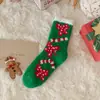 Calcetines para Dormir de Otoño e Invierno, Calcetines Gruesos de Coral Fleece, Calcetines Cálidos de Toalla, Calcetines Gruesos Navideños de Dibujos Animados, Calcetines para Dormir