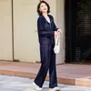Conjunto auténtico de sudadera de manga larga para mujer, nuevo y elegante para primavera/otoño 2026, conjunto casual deportivo de dos piezas que rejuvenece, para madres de mediana edad