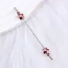 Nuevo Varilla de Flores con Cuentas DIY Pétalos de Rosa Divertidos Accesorios de Llavero de Metal Colgante para Mochila de Mujer Venta al por Mayor