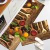 Juego de alfombrillas de cocina de terciopelo de cristal transfronterizas, fáciles de limpiar, resistentes a la suciedad, absorbentes de agua, antideslizantes, suaves para restaurantes, etiquetado
