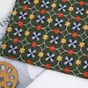 En Stock Tela Bordada de Algodón y Lino Estilo Japonés de Dibujos Animados Bordado Acolchado para Bolsas, Chalecos, Manualidades DIY Bordado Plano