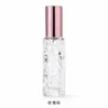 Frasco spray de perfume de 10ml, frasco recarregável, dispensador de frasco vazio portátil de vidro de alta qualidade para viagem, frasco de amostra de perfume com padrão de água