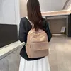 Mochila Feminina Simples e Fashionável Transfronteiriça 2026 Outono Nova Tendência Casual para Viagem Grande Capacidade para o Dia a Dia Bolsa Feminina