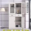 Gabinete Metálico de Oficina para Vales Financieros con Contraseña, Almacenamiento de Contraseñas, Puerta de Acero y Vidrio, Archivero para Archivos de Datos, Envío Gratis