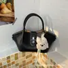 Bolso tipo cesta súper popular estilo coreano para mujer, nuevo y exquisito bolso pequeño para el trabajo, bolso versátil para hombro y bandolera para el día a día