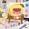 20*20 Desenho Animado Pintura a Óleo Digital DIY Colorir Pintura Decorativa Genshin Flor Pintura a Óleo Pintura a Óleo Digital Infantil Atacado