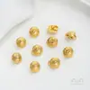 Cierres de collar al por mayor con fuerte retención de color, Oro de arena vietnamita, Botones de oro Zakiram, Cierres para pulsera Jifu Paz y Alegría