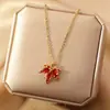 Collar Inalterable Color Acero Titanio Lujo Ligero Diseño de Nicho Gama Alta Versátil Cadena para Clavícula Adornos de Corazón y Mariposa para Mujer Venta al por Mayor