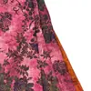 Estampa de pavão e peônia estilo chinês em tecido tipo acetato, adequada para casacos femininos, cheongsams, vestidos Hanfu e padrões florais elegantes