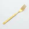 Venta al por mayor del fabricante Patrón de Martillo Agrietado Hielo Acero Inoxidable Vajilla Cuchillo, Tenedor y Cuchara para Comida Occidental Lujo Ligero Vajilla de Hotel de Alta Gama
