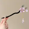 Horquilla de estilo antiguo para mujer, nueva horquilla de madera para recogido estilo chino con un toque de alta gama, horquilla con borla, accesorio para el cabello tradicional Hanfu