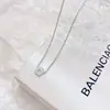 Collar de Forma Geométrica Hot Sale Cadena de Clavícula Simple Versátil de Acero Inoxidable Estilo Mismo que Celebridad de Internet Colgante de Nicho Lujo