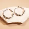 Pendientes Redondos Geométricos de Estilo Europeo y Americano con Diamantes, Únicos y Modernos, Pendientes de Lujo Ligero y de Gama Alta para Mujer