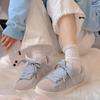 Tênis Verde Menta Estilo Coreano 2026 Novo Modelo Tênis Verde Menta para Mulheres Original Nicho Retrô Casual Sola Grossa Sapatos de Treino Alemães