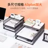 Venta directa de fábrica rejilla de hierro tamaño A3 bandeja metálica para documentos, estante de almacenamiento y gestión de papel de mapa, revistero apilable multicapa