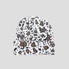 Gorro de lana de moda europeo y americano con estampado de leopardo jacquard, sombrero engrosado con protección para las orejas, sombrero de punto cálido de invierno para mujer para exteriores sin ala