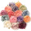 Flores Artificiais Flor de Peônia Retrô Europeia Cabeças de Flor Artificiais Materiais para DIY Flores de Casamento Realistas de Alta Qualidade Arte Floral Decorativa