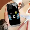 Rei do Futebol Messi Copa do Mundo Capa de Celular Vidro HD Capa de Celular Iphone17Promax Capa de Celular Copa do Mundo
